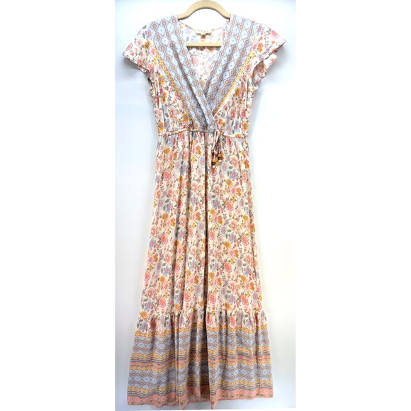 BeBop Dresses & Skirts - Bebop Floral Rayon Maxi‎ Dress Sz S Boho Cottagecore Prairie Milkmaid Tradwife